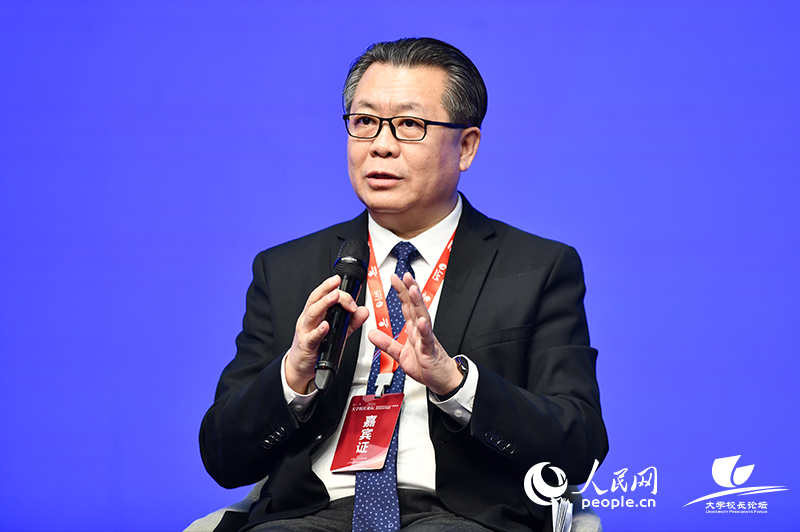 北方工業(yè)大學黨委副書記、校長張立峰。人民網(wǎng)記者任峰濤攝