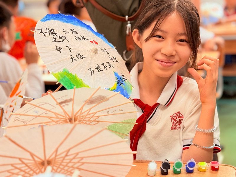 天津市和平區(qū)新星小學舉辦“時序之韻·童心傳承”國風游園會。校方供圖